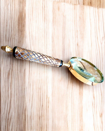 Suuri Retro-suurennuslasi, mahdollisuus personointiin lahjaksi kaiverruksella - valittavat vaihtoehdot