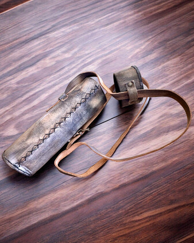 Premium Luneta "Voyager" kaiverretulla kaukoputkella ja luonnon nahkaisella kotelolla, mahdollisuus personoida kaiverruksella lahjaksi