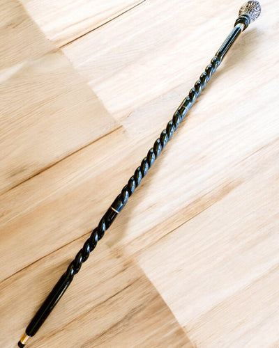 Kävelykeppi "Majesteettikeppi" Puinen Käsintehty, kaiverrusmahdollisuus, 2 vaihtoehtoa valittavana