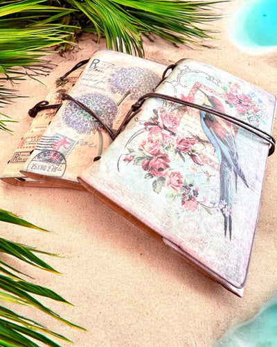 Vintage Memoire -muistikirja personoidulla kaiverruksella - 3 mallia valittavana, muistikirja lahjaksi