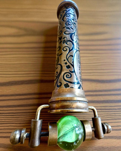 Kaleidoskooppi Vintage „Emerald Dreams”, 15 cm – käsintehty, mahdollisuus personointiin kaiverruksella lahjaksi