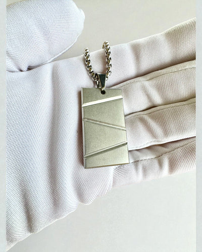 Miesten kaulakoru Dog Tag „SteelVision” – ruostumaton teräs, 15 vaihtoehtoa, kaiverruksen personointi