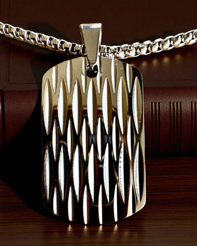 Miesten kaulakoru Dog Tag „SteelVision” – ruostumaton teräs, 15 vaihtoehtoa, kaiverruksen personointi