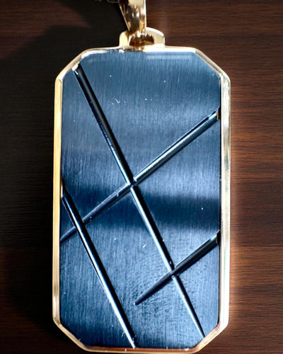 Miesten kaulakoru Dog Tag „SteelVision” – ruostumaton teräs, 15 vaihtoehtoa, kaiverruksen personointi