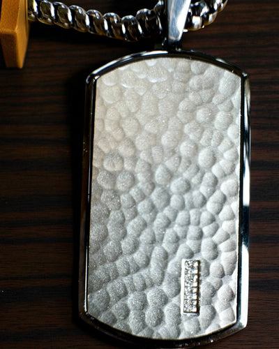 Miesten kaulakoru Dog Tag „SteelVision” – ruostumaton teräs, 15 vaihtoehtoa, kaiverruksen personointi