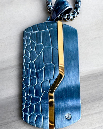 Miesten kaulakoru Dog Tag „SteelVision” – ruostumaton teräs, 15 vaihtoehtoa, kaiverruksen personointi