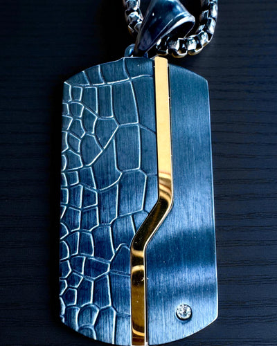 Miesten kaulakoru Dog Tag „SteelVision” – ruostumaton teräs, 15 vaihtoehtoa, kaiverruksen personointi