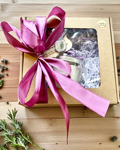 Intentionaalinen soijakynttilä Ametisti – rauha, harmonia ja puhdistuminen, 250 ml, mahdollisuus personointiin lahjaksi