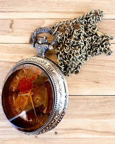 Taskukello "Vintage Charm" personointi kaiverruksella lahjaksi