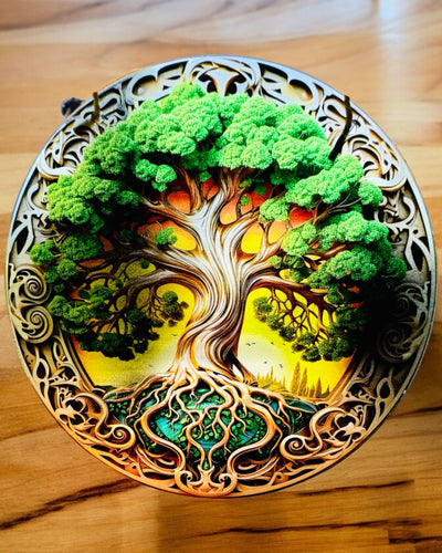 Riipus "Luonnon Taikapiirit" - mahdollisuus personoida kaiverruksella. 3 vaihtoehtoa valittavana