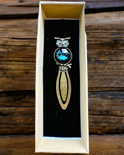 Kirjanmerkki "Sowa z Konstelacjami" - 12 vaihtoehtoa valittavana, personointi kaiverruksella