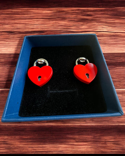 Romanttiset Mini Sydänlukot DeLuxe, 2 lukon ja avainten setti, 6 vaihtoehtoa valittavana, mahdollisuus personointiin kaiverruksella lahjaksi