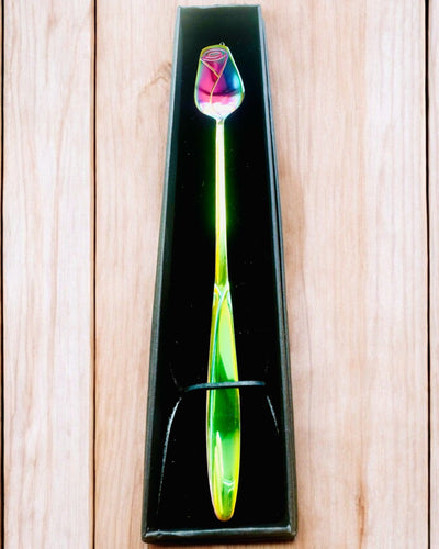 Personoitu Ruusulusikka Kaiverrusvaihtoehdolla lahjaksi - 3 värivaihtoehtoa valittavana