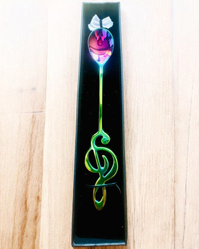 Tyylikäs Lusikka Viulunavaimella – Personoitu lahjaksi, 2 värivaihtoehtoa valittavana