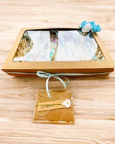 "Kwiatowa Rapsodia" -lusikkasetti - personointi kaiverruksella lahjaksi, 2 vaihtoehtoa valittavana