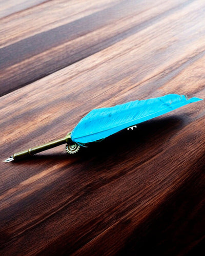 Kalligrafiakynä "Steampunk-tyylinen Eleganssi" Kalkkunan Sulalla - Käsintehty, 5 vaihtoehtoa valittavana, personointi kaiverruksella lahjaksi