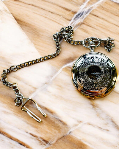 Taskukello "Eterna Eleganssi", personoitu lahja, kaiverrus. Hopeanvärinen