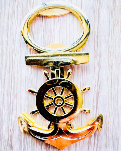 Kapteenin pullonavaaja - mahdollisuus personointiin kaiverruksella, hopeanvärinen