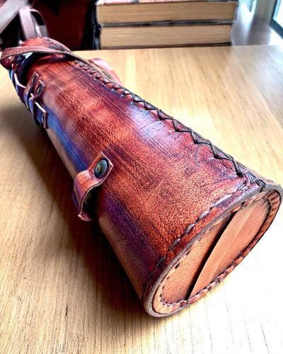 Luneta Królewska „Voyager 1818” – Ylellinen, Messinkinen, 83 cm, käsintehty, Aitoa Nahkaa oleva kotelo – Keräilyversio, personointi kaiverruksella lahjaksi