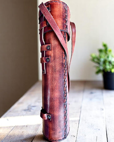 Luneta Królewska „Voyager 1818” – Ylellinen, Messinkinen, 83 cm, käsintehty, Aitoa Nahkaa oleva kotelo – Keräilyversio, personointi kaiverruksella lahjaksi