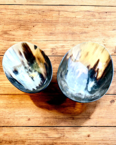 Miska intialainen sarvi - mahdollisuus personointiin kaiverruksella lahjaksi