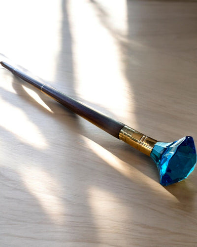 Kävelykeppi "Timantti pronssissa" - Käsintehty puinen, kaiverrusmahdollisuus