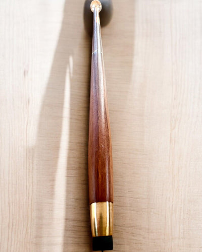 Kävelykeppi "Timantti pronssissa" - Käsintehty puinen, kaiverrusmahdollisuus