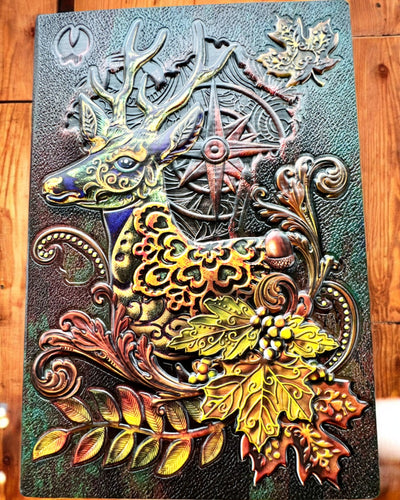 Metsäpeura Muistikirja Jelenen Kuvalla, A5 - personointi kaiverruksella lahjaksi