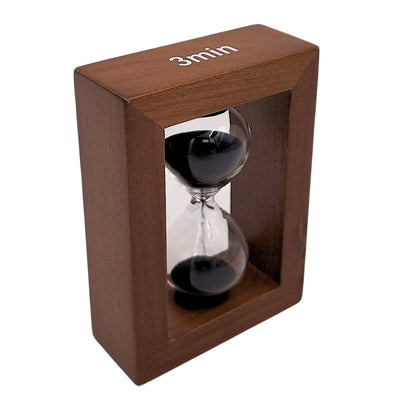 Klepsydra Piaskowa 3 Minuty w Drewnianej Ramie - Elegancka Dekoracja – M123