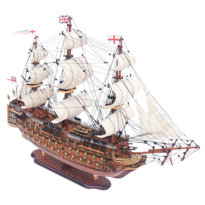 Eksklusiivinen suuri HMS Prince -purjelaivamalli, 94 cm, kaiverruksella personoitavissa