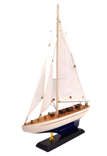 Model Jachtu Drewniany Wysokość 42cm – M1