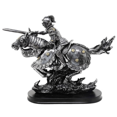 Figurka Rycerz na Koniu 31cm – polyresin ręcznie malowana – MC-23152