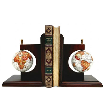 Bookend Podpórki do Książek Globusy - Prezent dla Podróżnika - NC2677C
