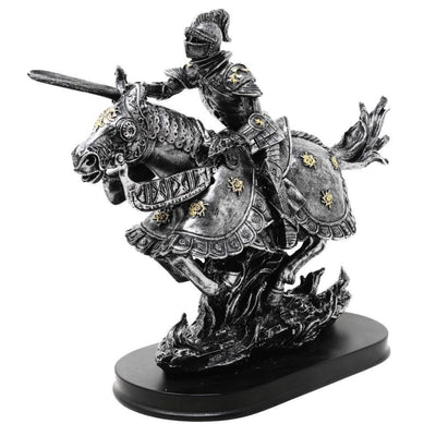 Figurka Rycerz na Koniu 31cm – polyresin ręcznie malowana – MC-23152