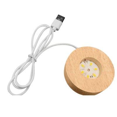Szklana Kula 3D Księżyc- Lampa Nocna LED USB - Gadżet na Biurko
 - KKS