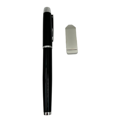Elegancki Zestaw Prezentowy Premium – Notes A5 z Długopisem i Pendrive 16GB w Pudełku – Czarno-złoty – EE9