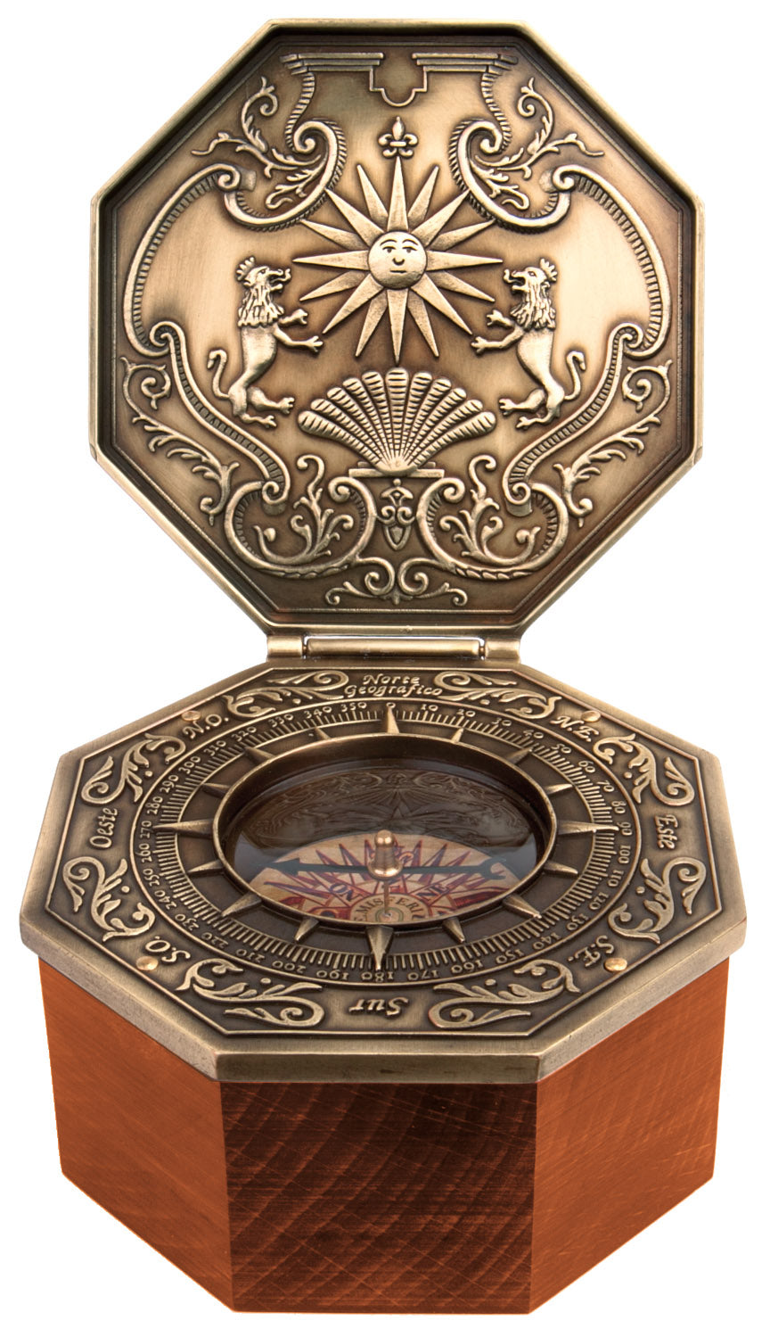 Ekskluzywny Kompas Magnetyczny Cardan - Replika - Prezent Marynistyczny – H44