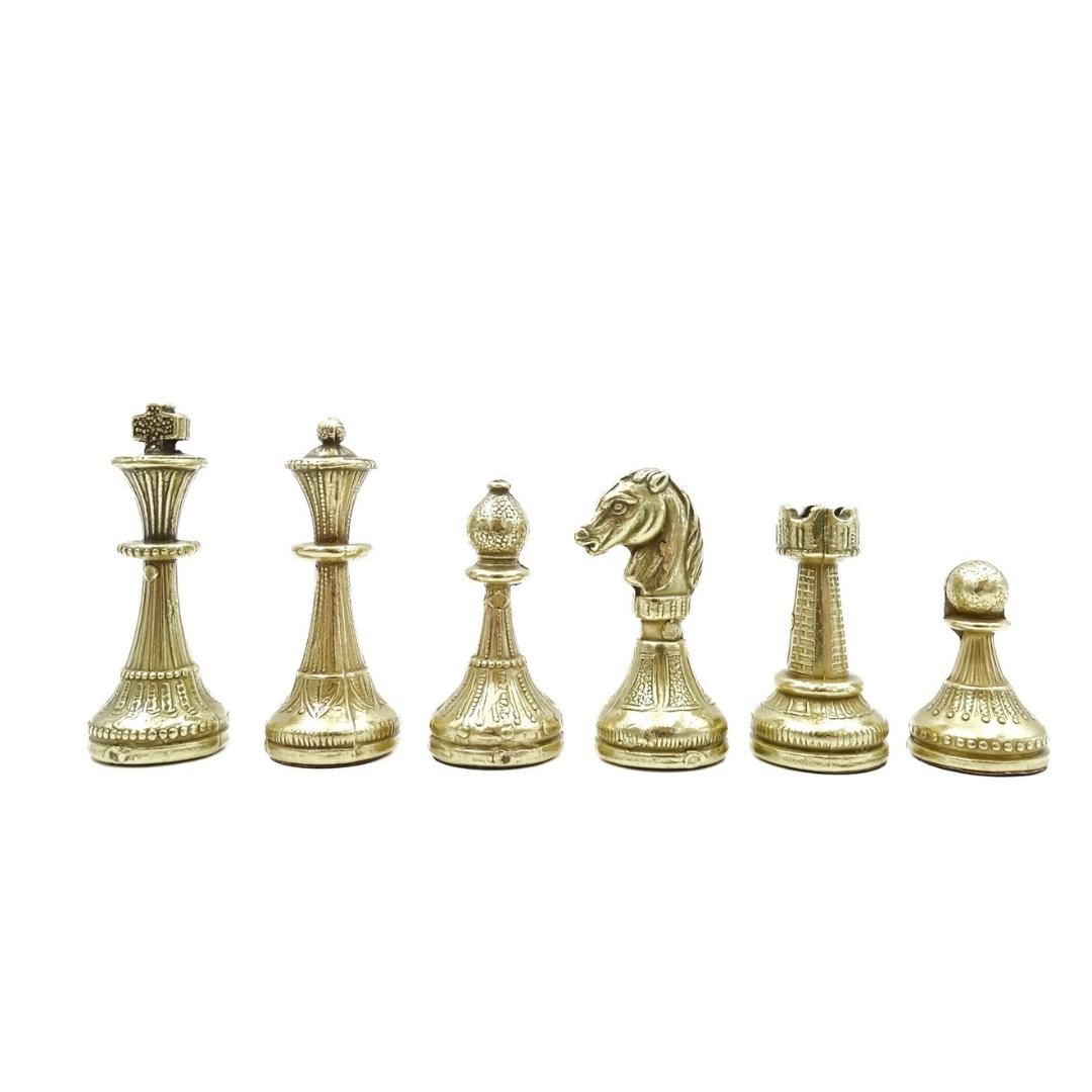 Ekskluzywne Metalowe Szachy Italfama 28x28 cm – N035