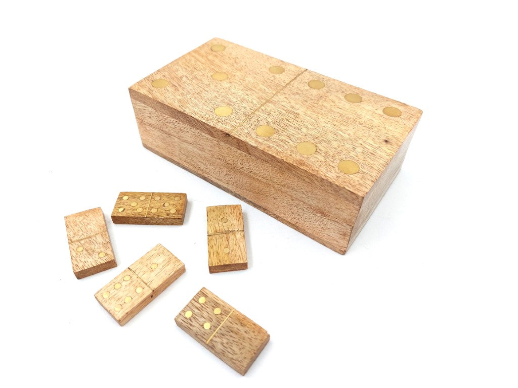 Drewniane Domino w Pudełku z Drewna Mango
 - BR157