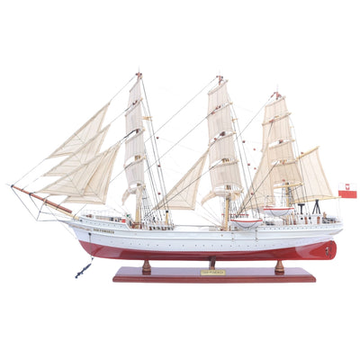 Eksklusiivinen Dar Pomorza -purjelaivamalli, 82 cm, kaiverruksella personoitavissa