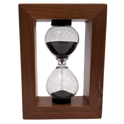 Klepsydra Piaskowa 3 Minuty w Drewnianej Ramie - Elegancka Dekoracja – M123