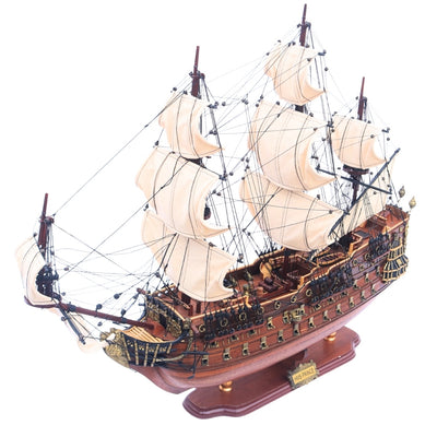 Eksklusiivinen suuri HMS Prince -purjelaivamalli, 94 cm, kaiverruksella personoitavissa