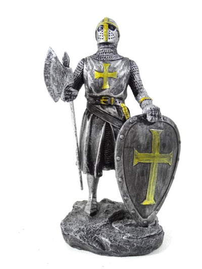 Rycerz - krzyżowiec - Figurka dekoracyjna - Wysokość 18cm - MC-23079