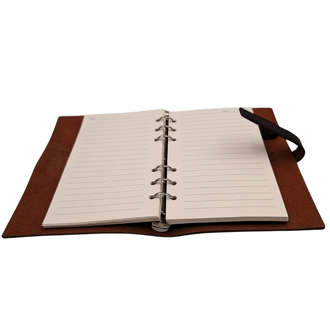 Elegancki Notes Skórzany A6 Retro Vintage z Zamknięciem – Pamiętnik – EE3