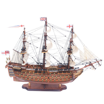Eksklusiivinen suuri HMS Prince -purjelaivamalli, 94 cm, kaiverruksella personoitavissa