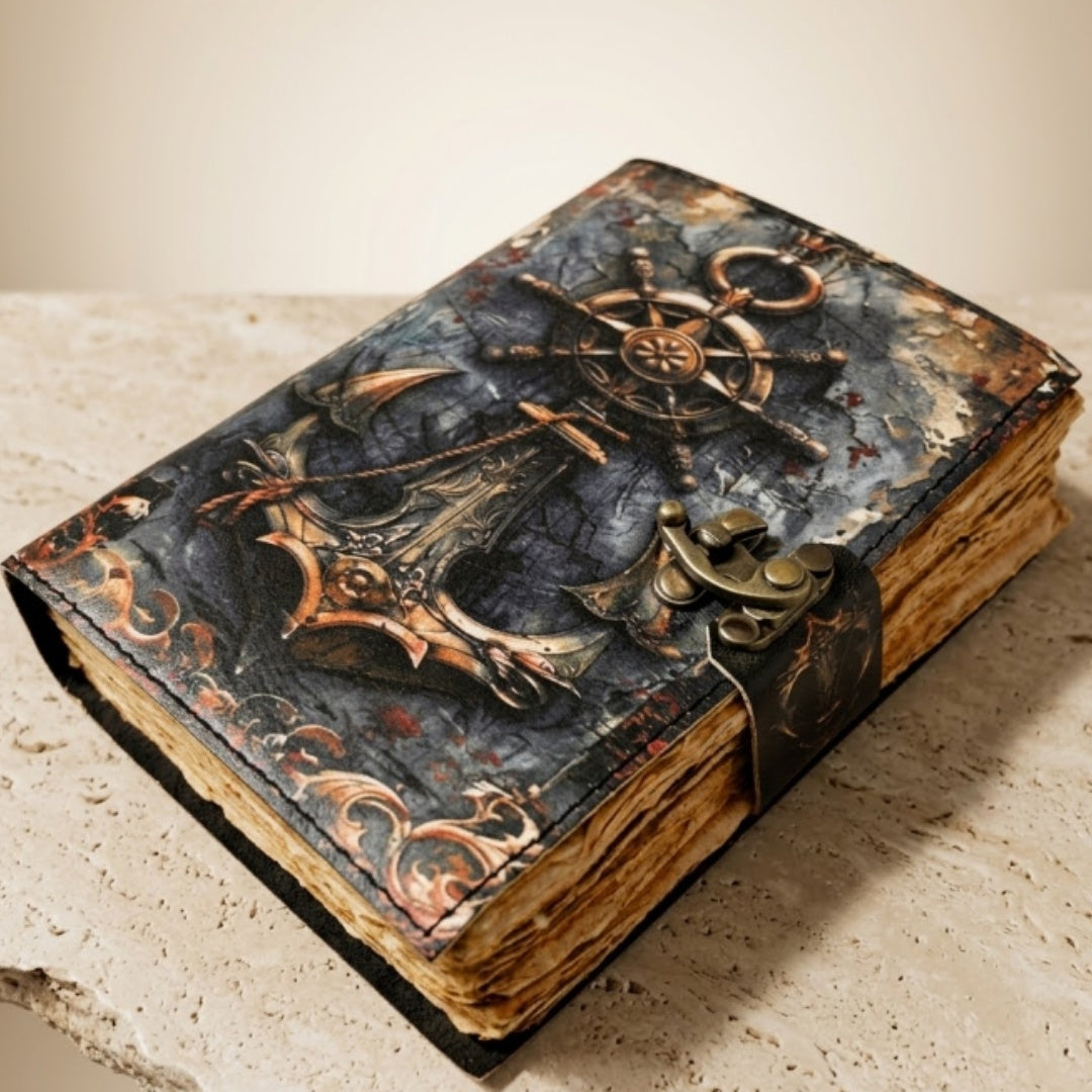 Notes Skórzany Retro Marynistyczny 200 stron - H110