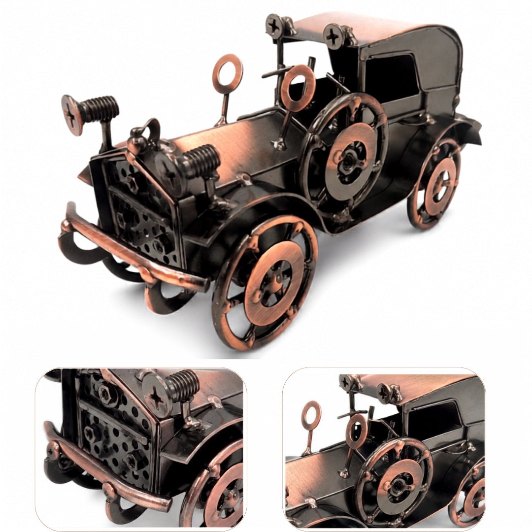 Metalowy Model Automobil Retro Samochód Dekoracja Vintage - Q87