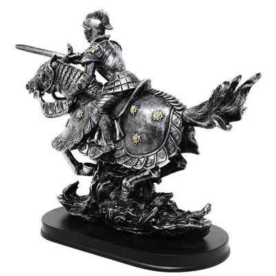 Figurka Rycerz na Koniu 31cm – polyresin ręcznie malowana – MC-23152
