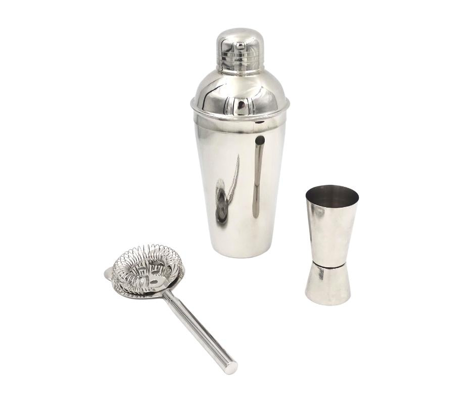Zestaw Barmański– 3 elementy Shaker Jiger Strainer - BS48171