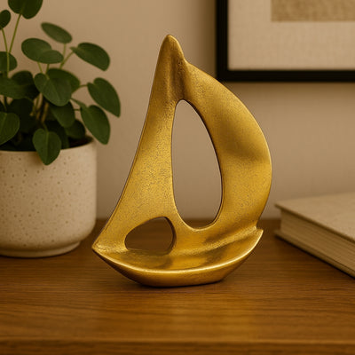 Złoty jacht - aluminium 15cm - NI1651